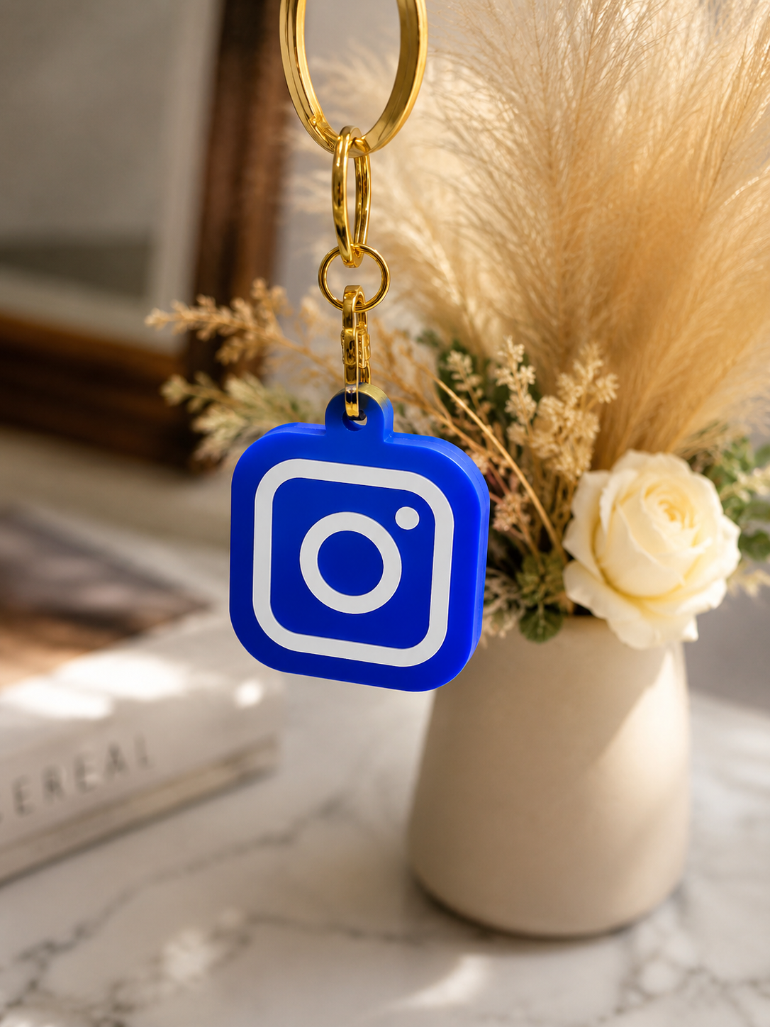 Smart NFC Instagram Keychain Charm