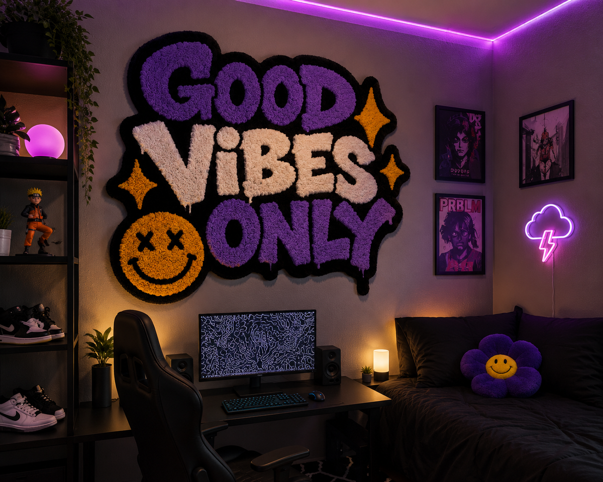 Good Vibes Only – Custom Tufted Wall Rug